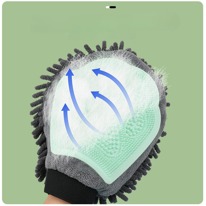 Transform Your Pet Grooming Routine with the Pet Bathing Brush 2-in-1 Grooming Glove