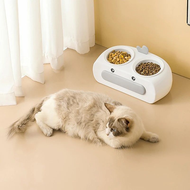Enhance Your Pet's Dining Experience with Our Duck Design Pet Double Feeding Bowl