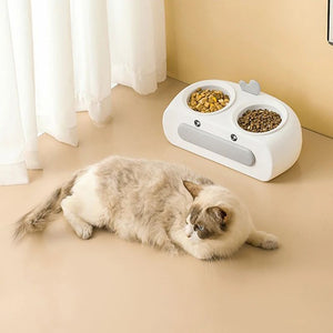 Enhance Your Pet's Dining Experience with Our Duck Design Pet Double Feeding Bowl