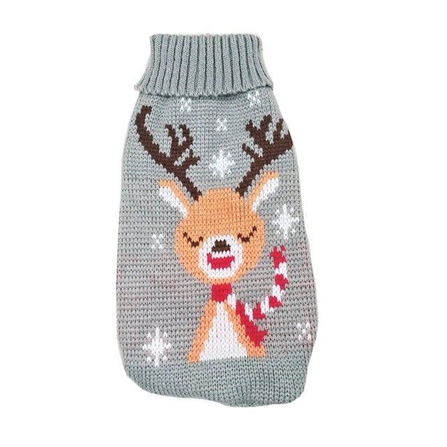 Christmas Knitted Sweater Pet Clothes