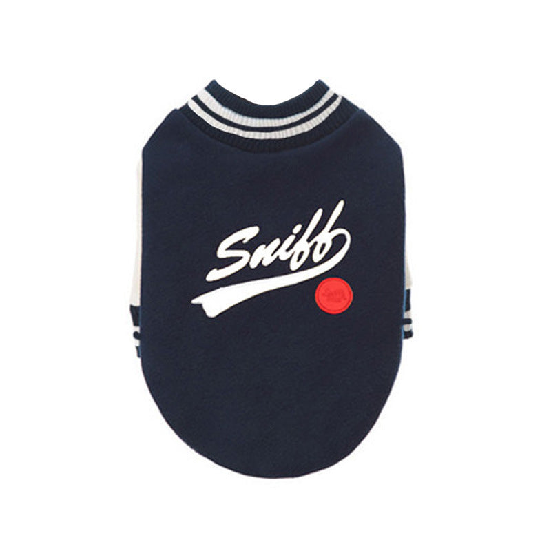 Pet Sweater Printed Baseball Uniform