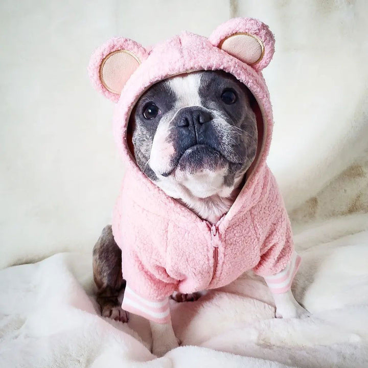 Pet Brand Fleece-lined Warm Ear-standing Sweater