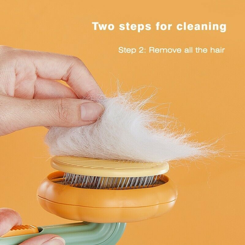 Pet Pumpkin Brush Cleaning Slicker Brush