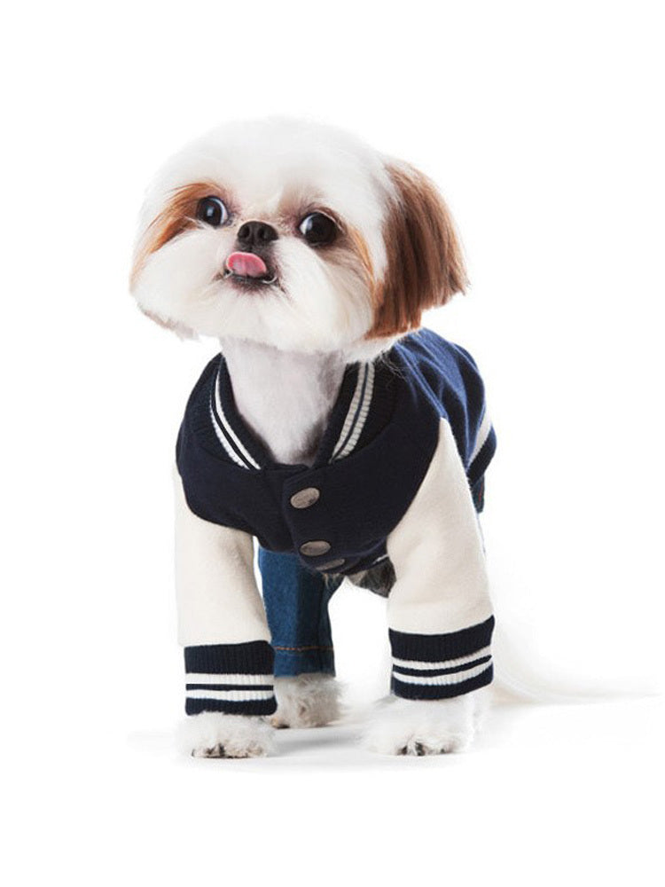 Pet Sweater Printed Baseball Uniform
