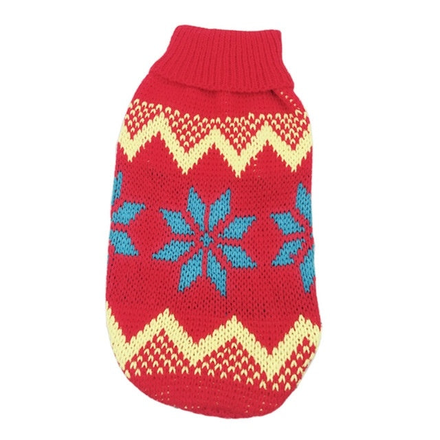Christmas Knitted Sweater Pet Clothes