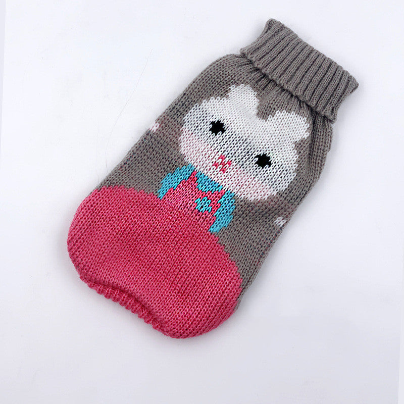 Christmas Knitted Sweater Pet Clothes