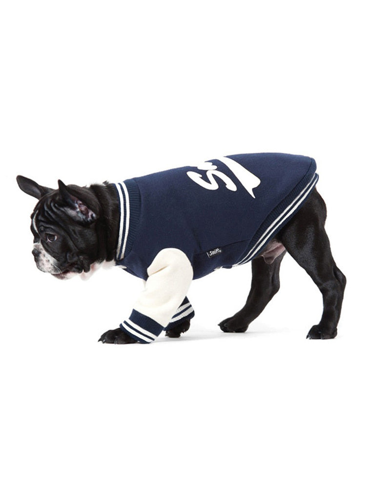 Pet Sweater Printed Baseball Uniform