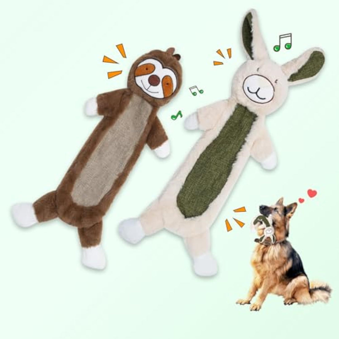 Unbreakable Plush Squeaky Dog Toys