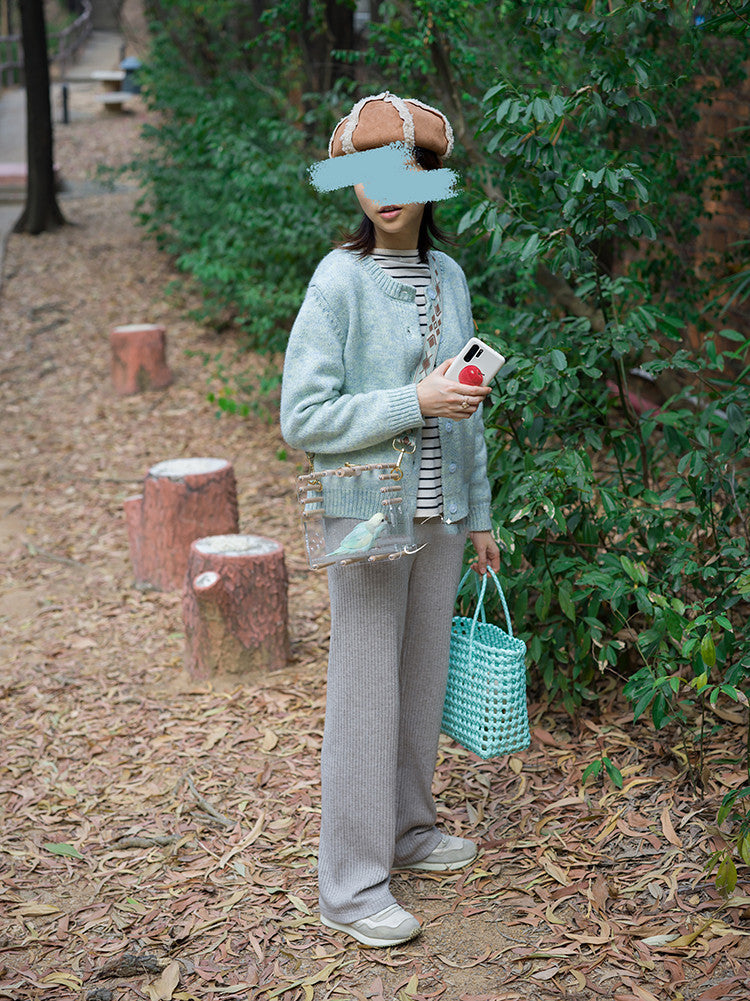 Full Transparent Bird Log Acrylic Parrot Cage