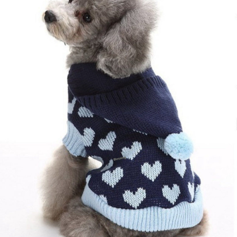 Christmas Knitted Sweater Pet Clothes