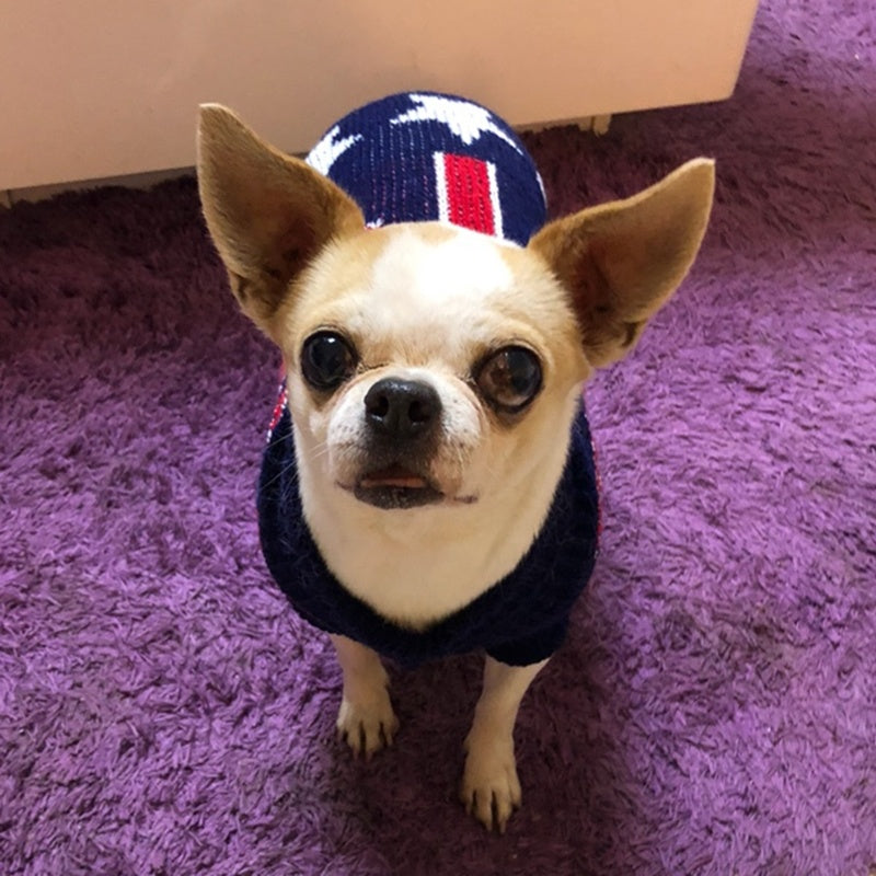 Christmas Knitted Sweater Pet Clothes