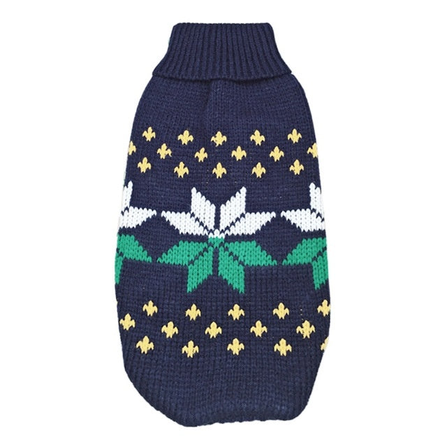 Christmas Knitted Sweater Pet Clothes