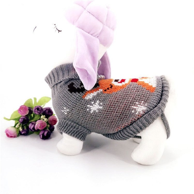 Christmas Knitted Sweater Pet Clothes