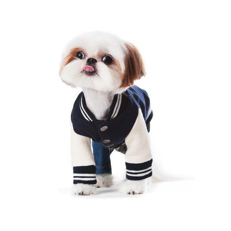 Pet Sweater Printed Baseball Uniform