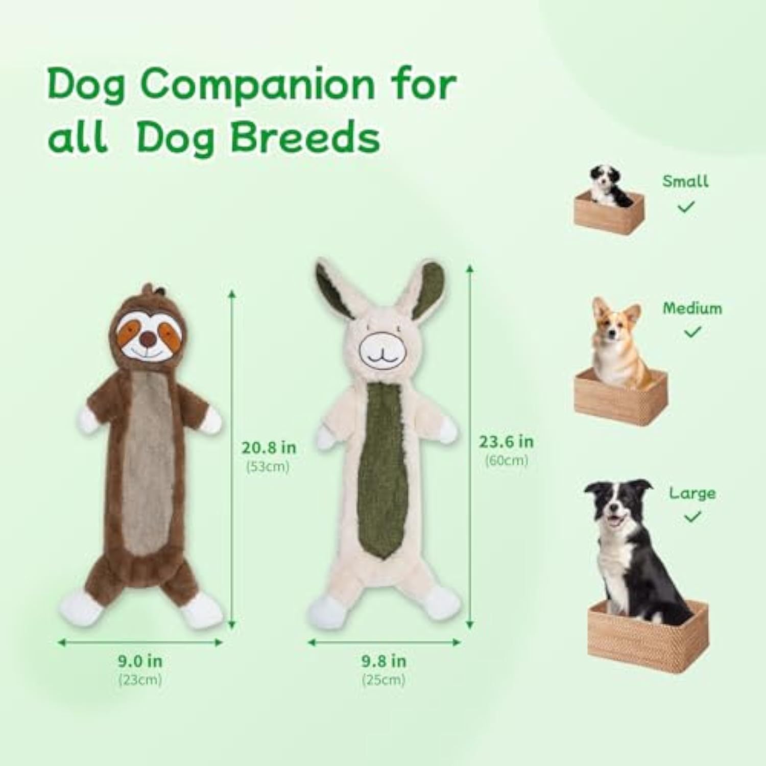 Unbreakable Plush Squeaky Dog Toys