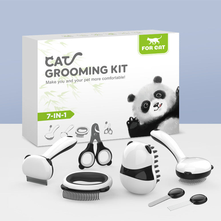 Pet Grooming Cat Comb Bathing Brush Set